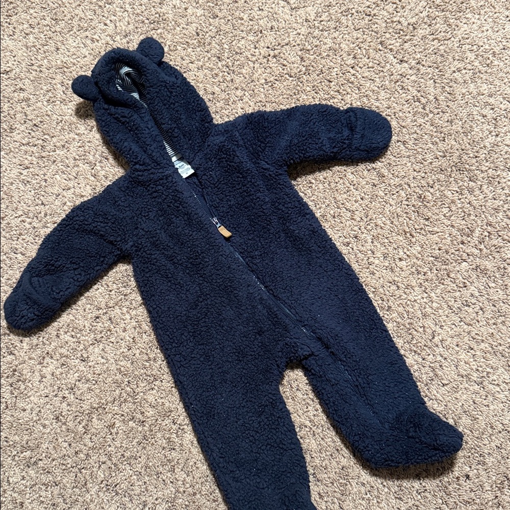 Carter's Navy Blue Bear Bunting Pram